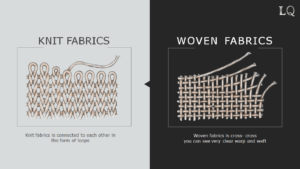 Difference between knitted and woven fabrics